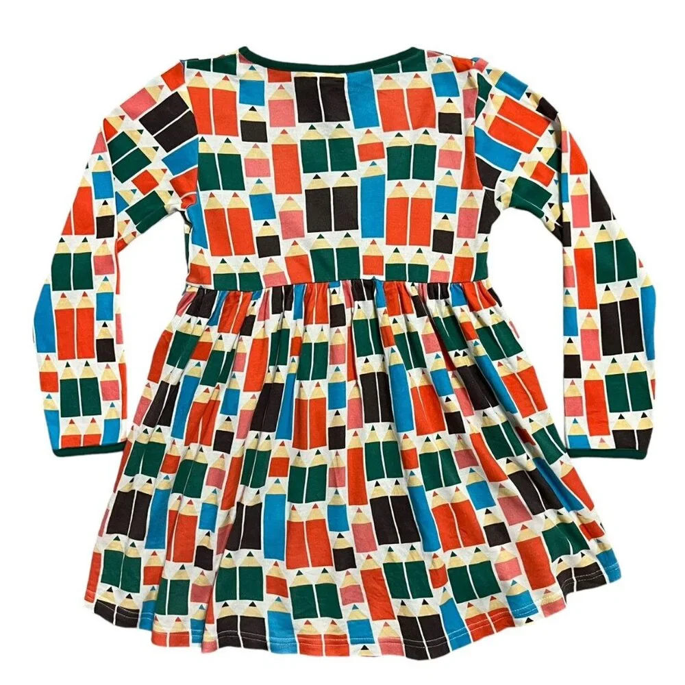 DUNS Sweden Sz 122 (7Y) Organic Pencils Dress